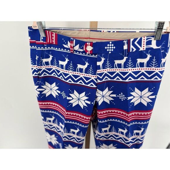 OppoSuits Men's The Rudolph Suit Pants Size 42 X 34 Ugly Christmas Holiday - Picture 6 of 6